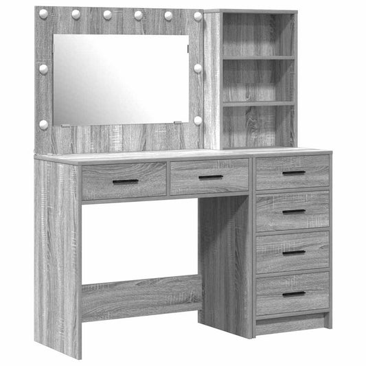 Dressing Table 2 pcs Light Grey 78.5 x 41 x 135 cm