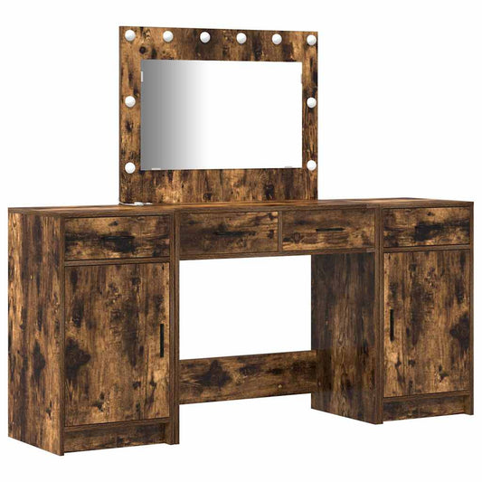 Dressing Table 3 pcs Brown 78.5 x 41 x 135 cm Engineered Wood