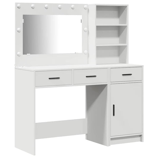 Dressing Table 2 pcs White 78.5 x 41 x 135 cm Engineered Wood