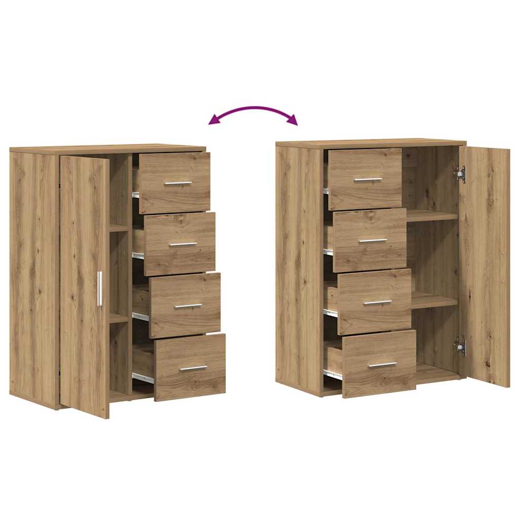 Sideboard 2 pcs Artisan Oak 60 x 31 x 84 cm Engineered Wood