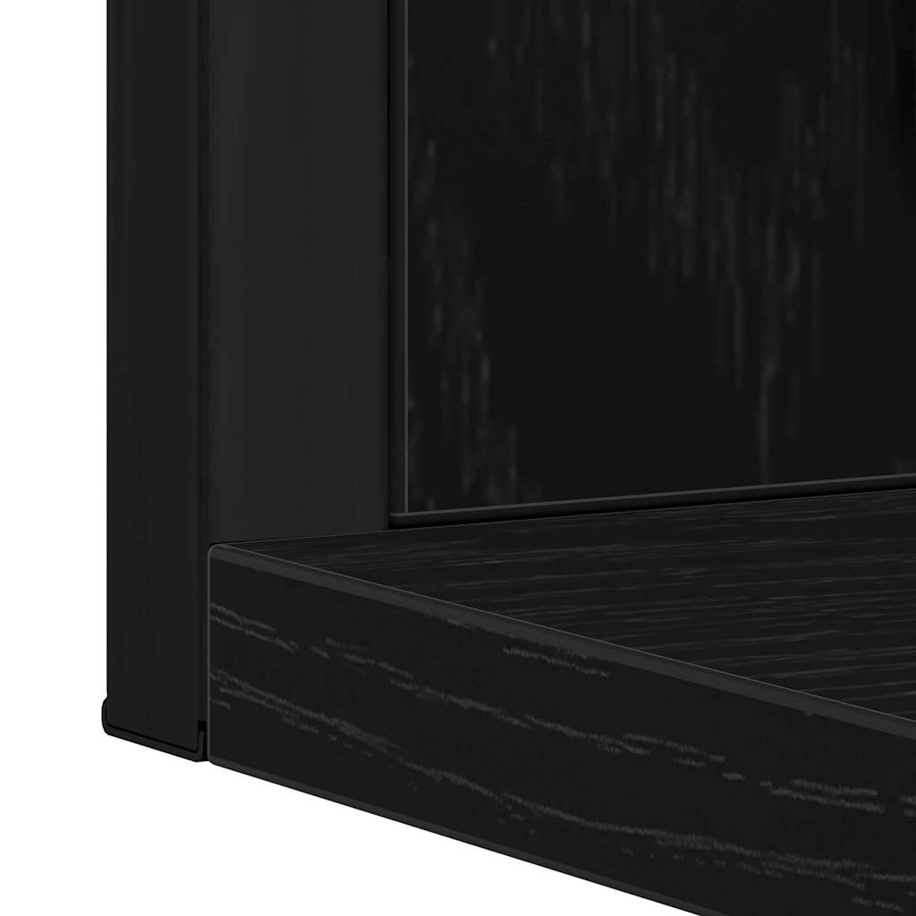 Bathroom Furniture Set 2 pcs Black Engineered wood