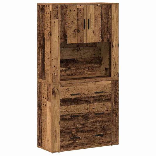 Highboard Old Wood 80 x 33 x 150 cm Engineered Wood