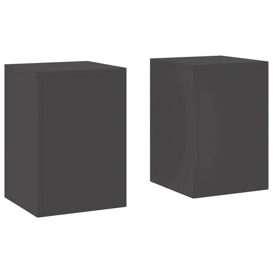 Plant Stand 2 pcs Black 24 x 24 x 35 cm Cold-rolled Steel