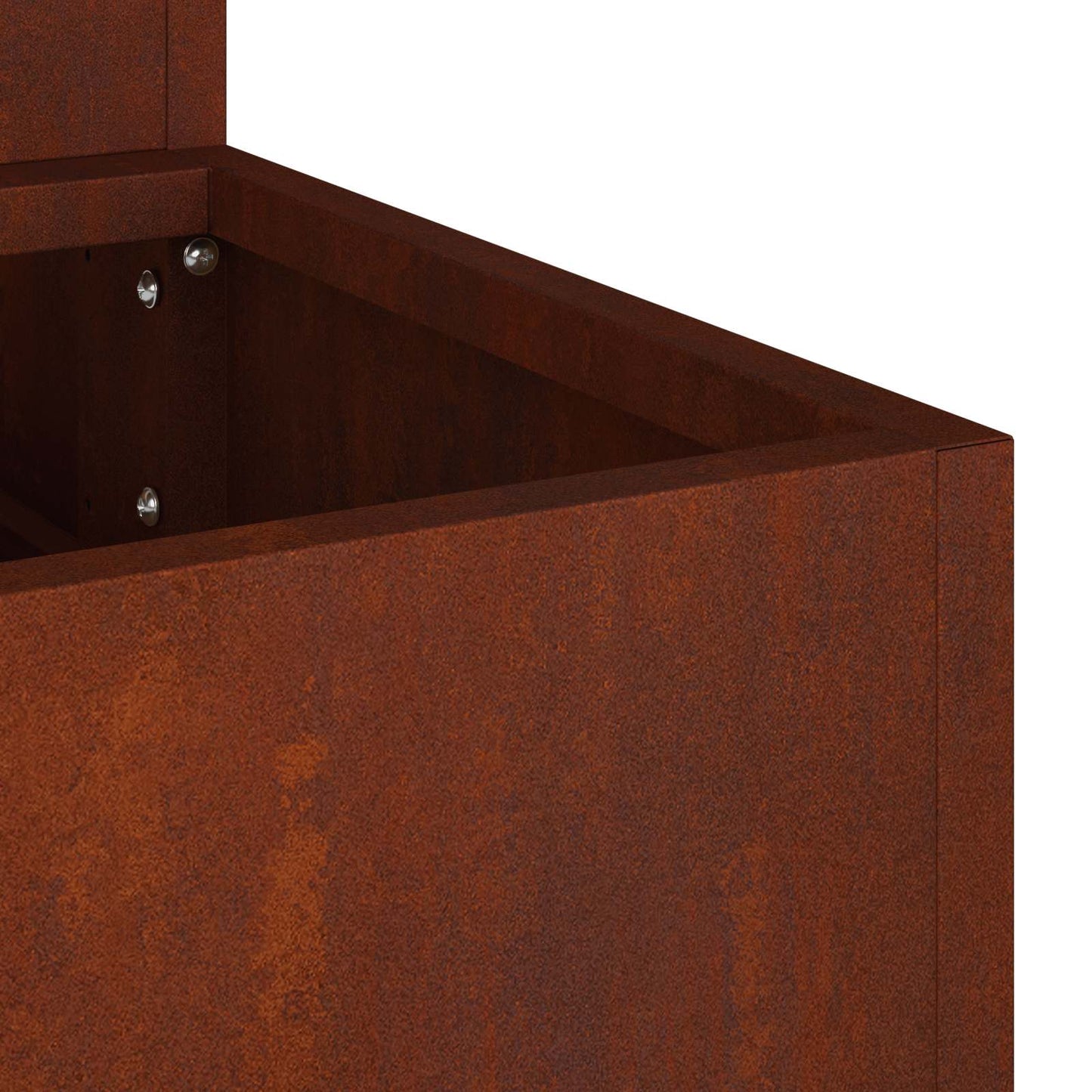 Garden Planter Rusty 90 x 90 x 35 cm Weathering Steel