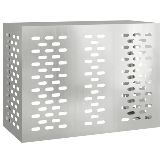 Air Conditioner Cover Silver 110 x 50 x 80 cm Galvanised Steel