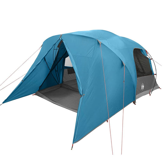 Dome Tent 4-Person with Roof Blue 455 x 252 x 178 cm