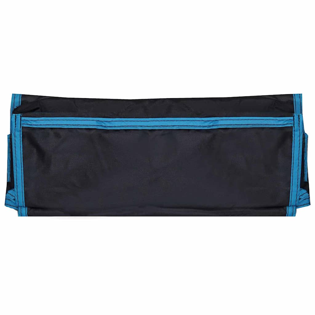 Hanging Tent Organizer 10 Pockets Black 40.5 x 25 x 80 cm
