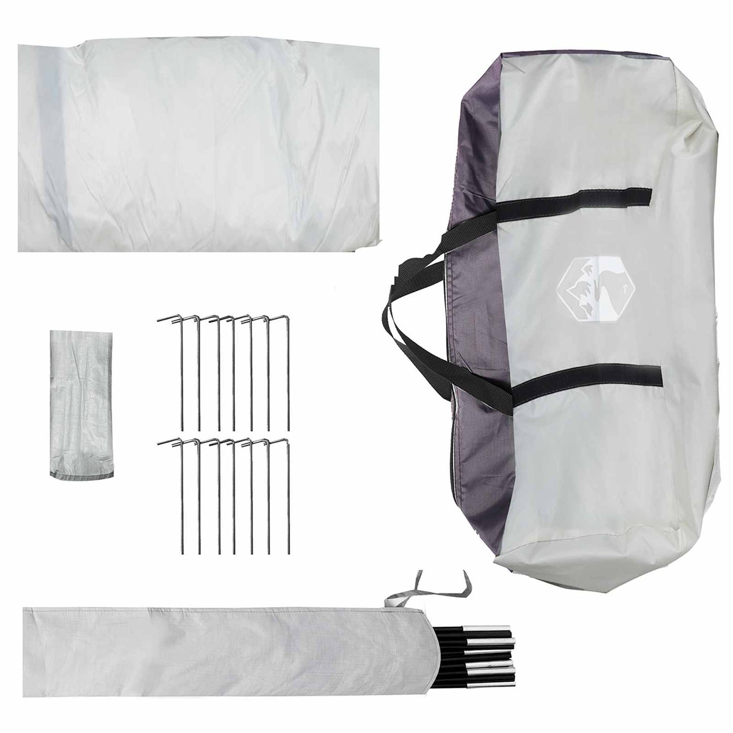 Pool Tent Dome 538 x 440 x 204 cm Grey