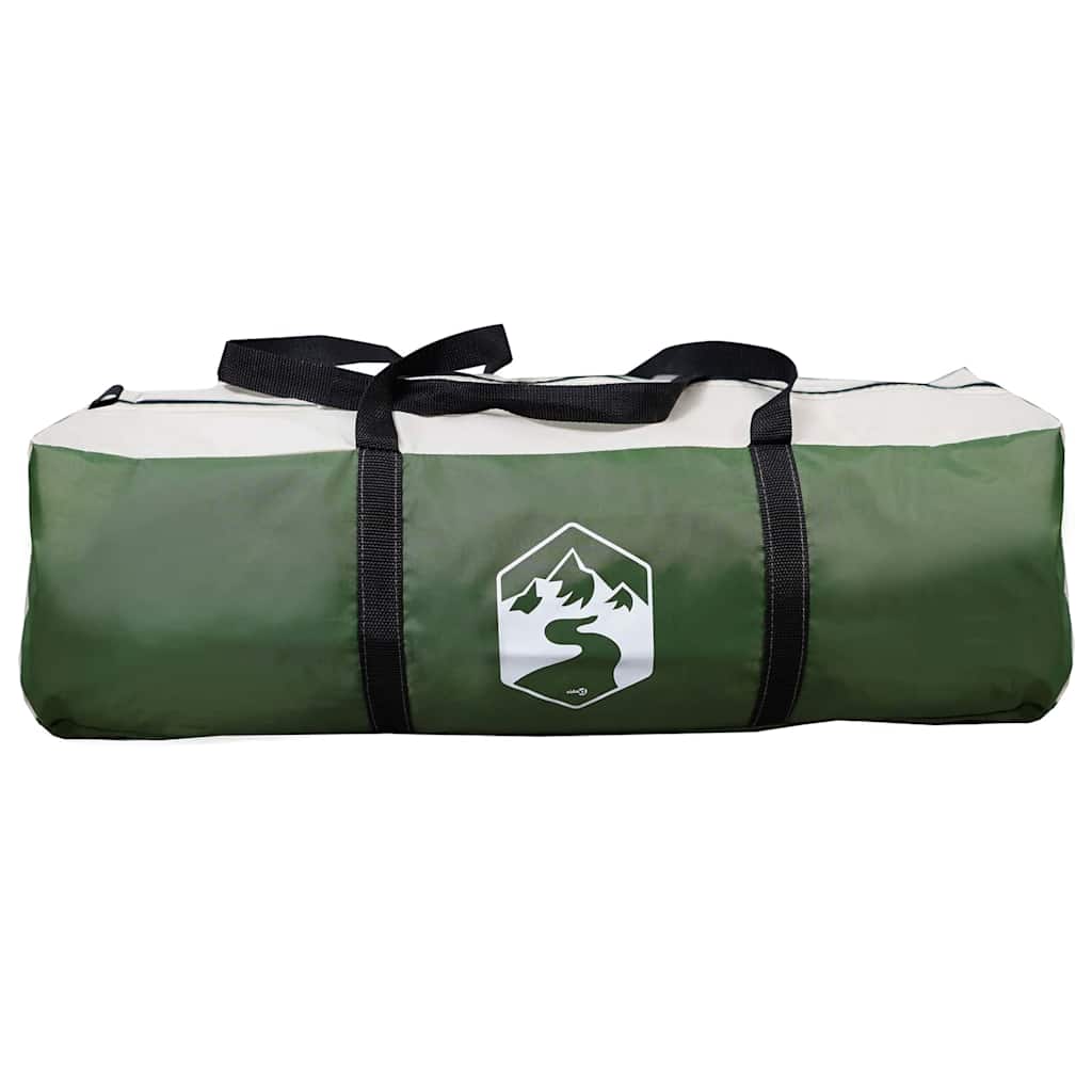 Teepee Tent 7-Person Green and Grey 600 x 600 x 347 cm
