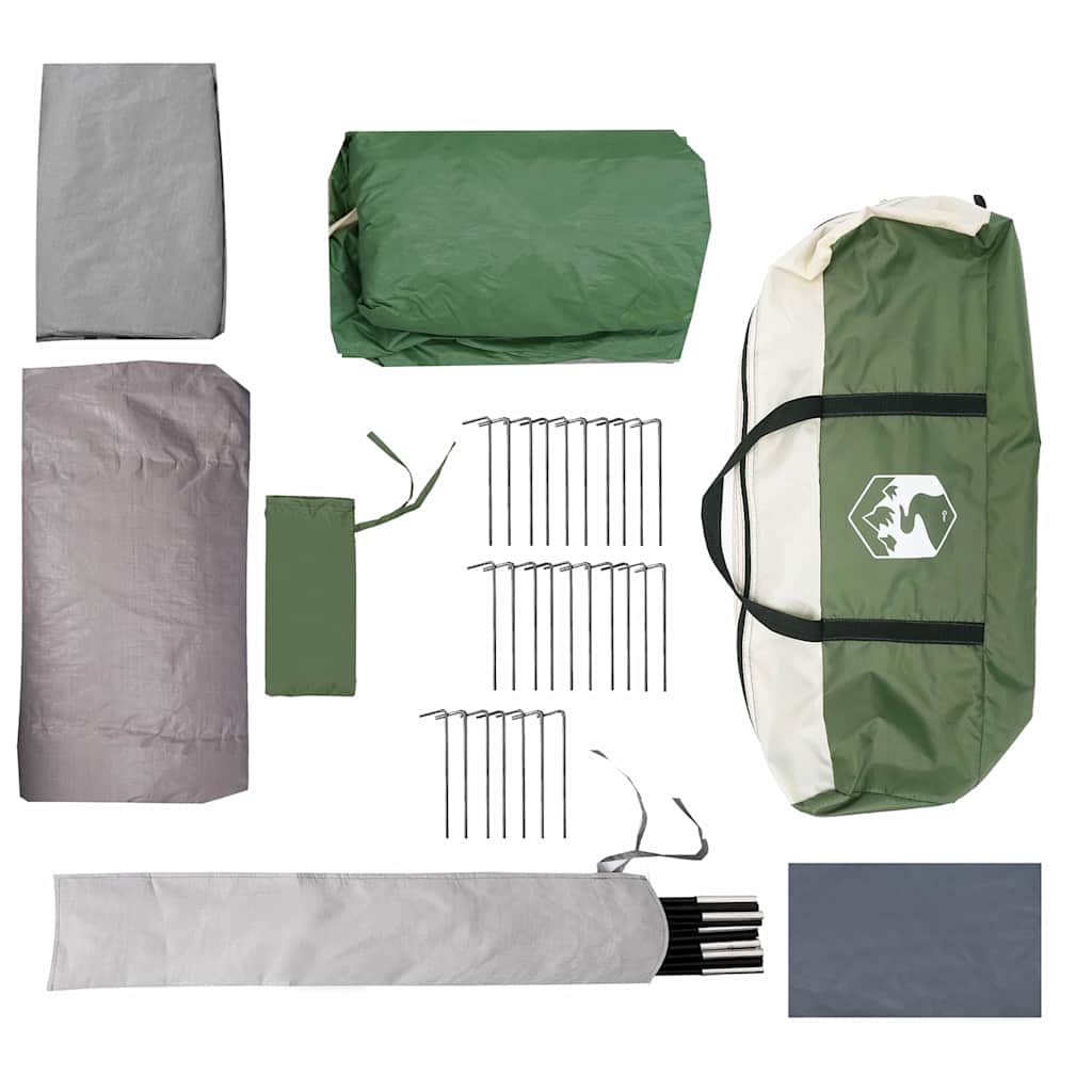 Tunnel Tent 4-Person 4-Person Green and White