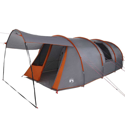Tunnel Tent 4-Person 4-Person Grey and Orange
