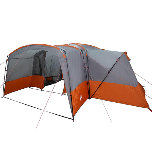 Family Tent 12-Person 12-Person Grey and Orange
