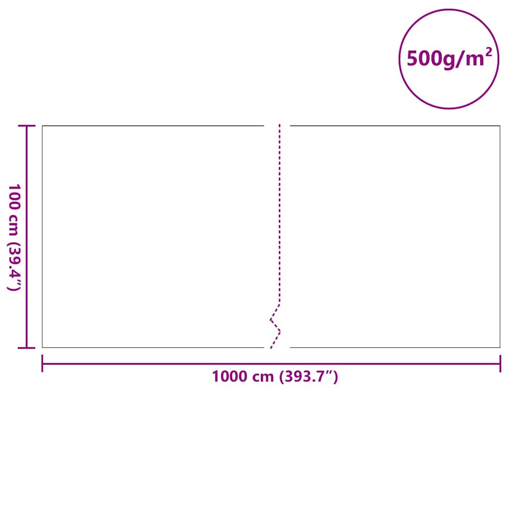 Pond Fleece 1 x 10 m Polyester and Cotton Grey