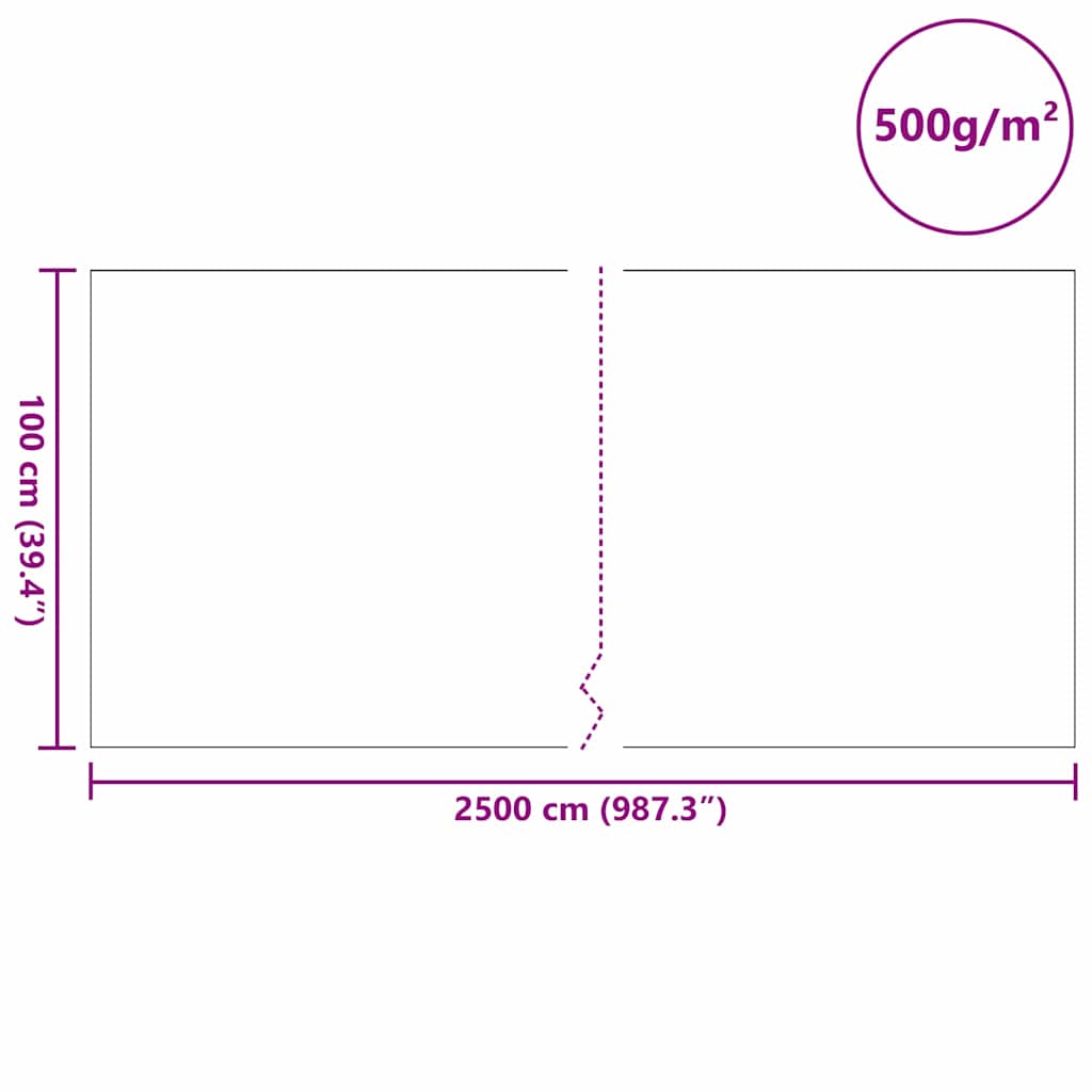 Pond Fleece 1 x 25 m Polyester and Cotton Grey