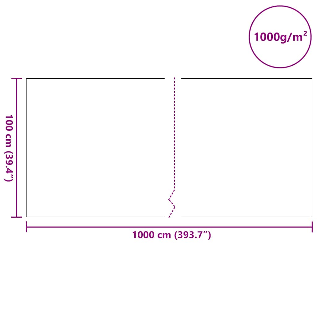 Pond Fleece 1 x 10 m Polyester and Cotton Grey