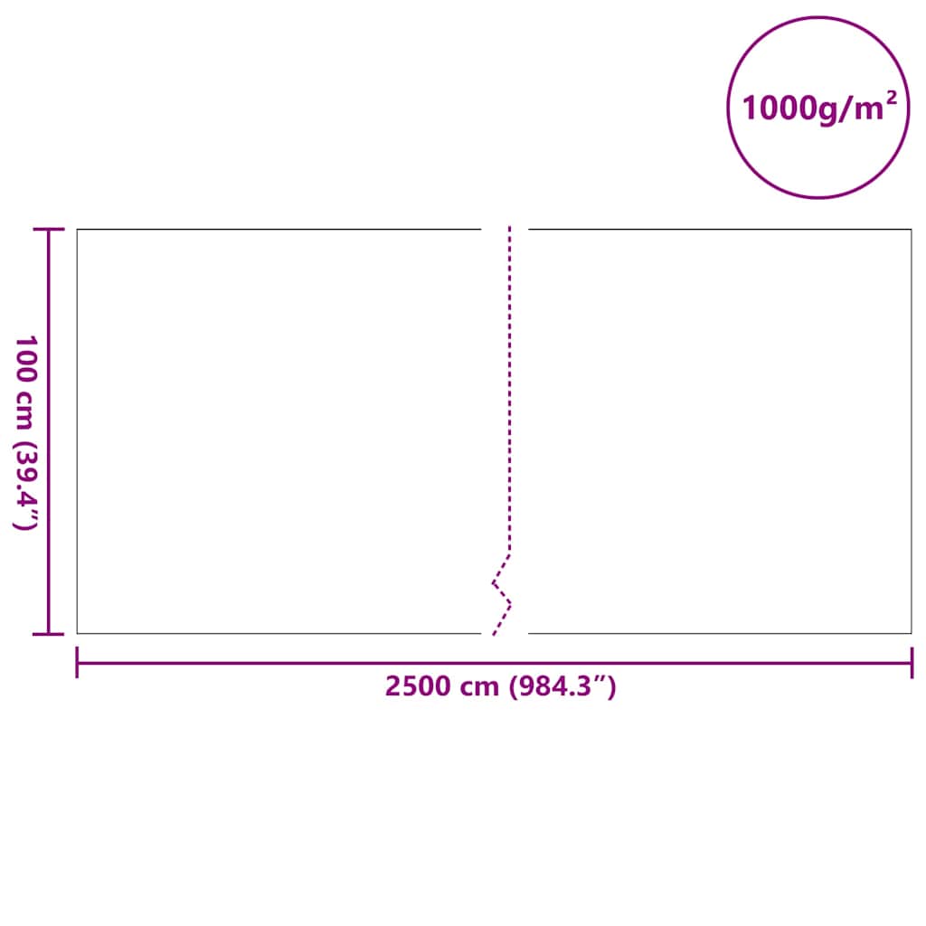 Pond Fleece 1 x 25 m Polyester and Cotton Grey