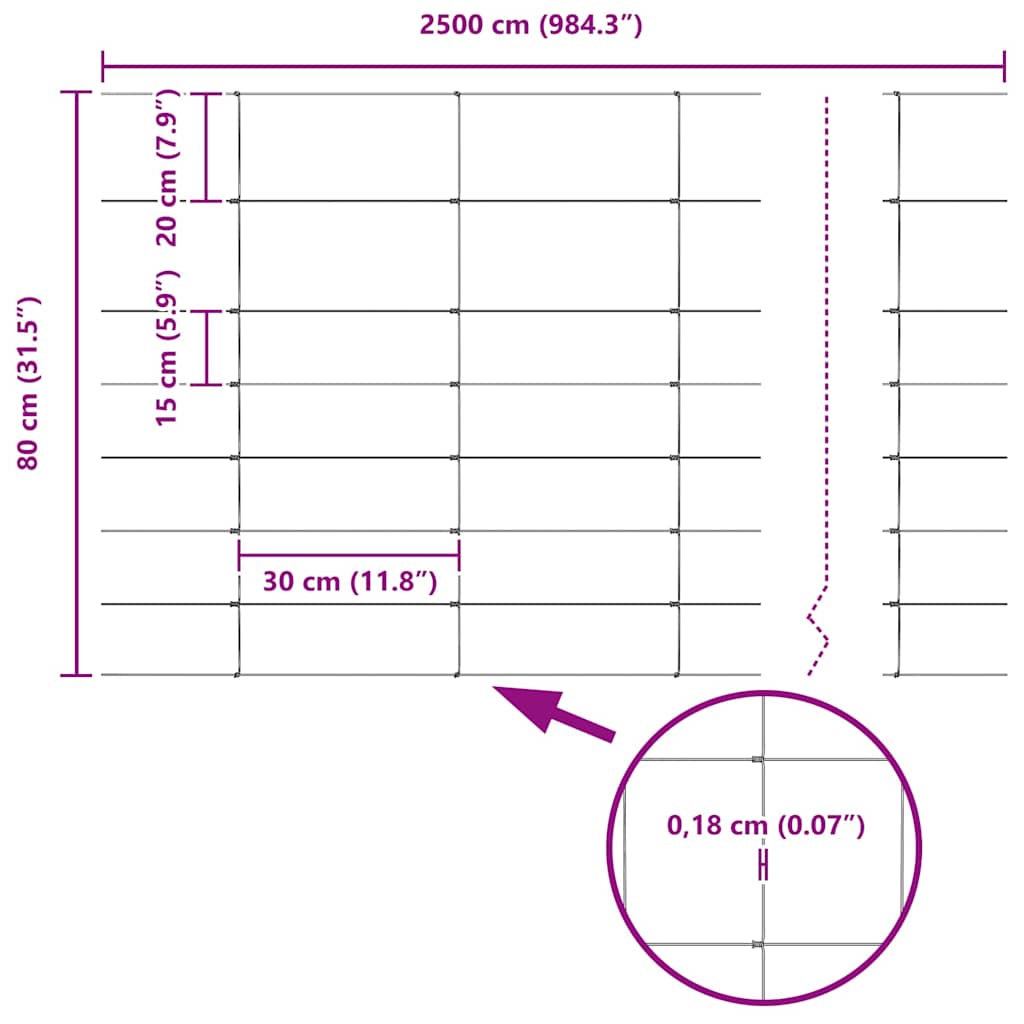Field Fence Silver