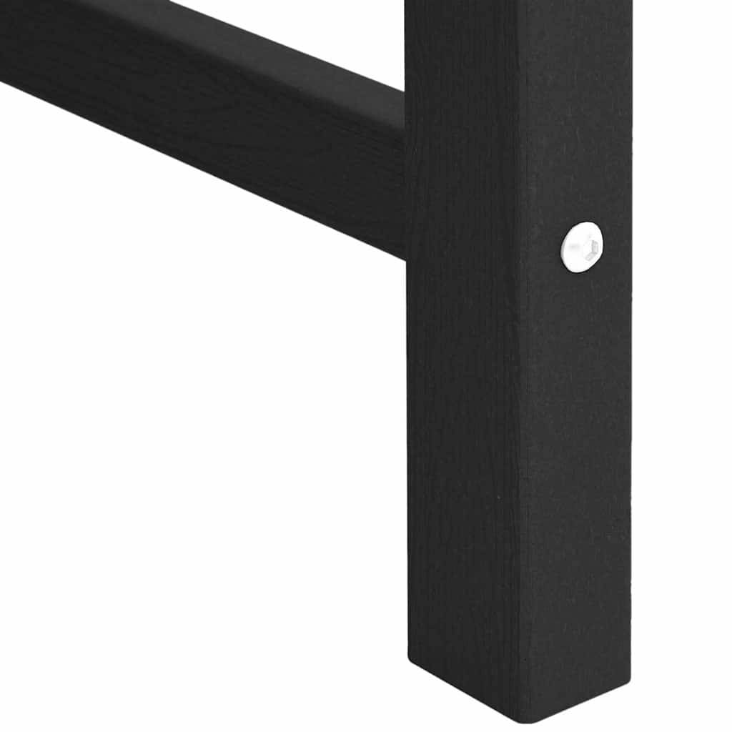Garden Dining Chair 2 pcs Black 65.5 x 59 x 88cm HDPE