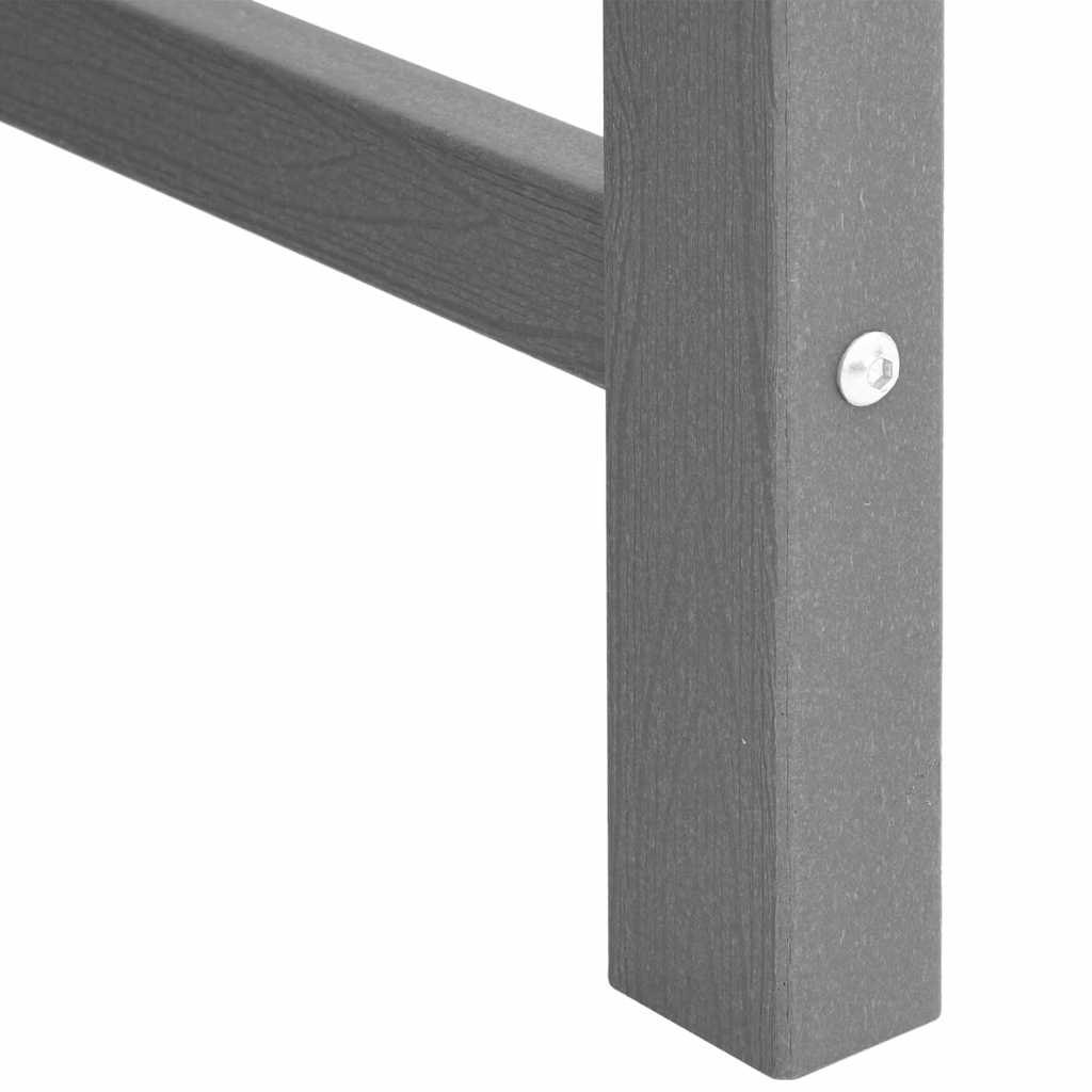 Garden Dining Chair 2 pcs Light Grey 65.5 x 59 x 88cm HDPE