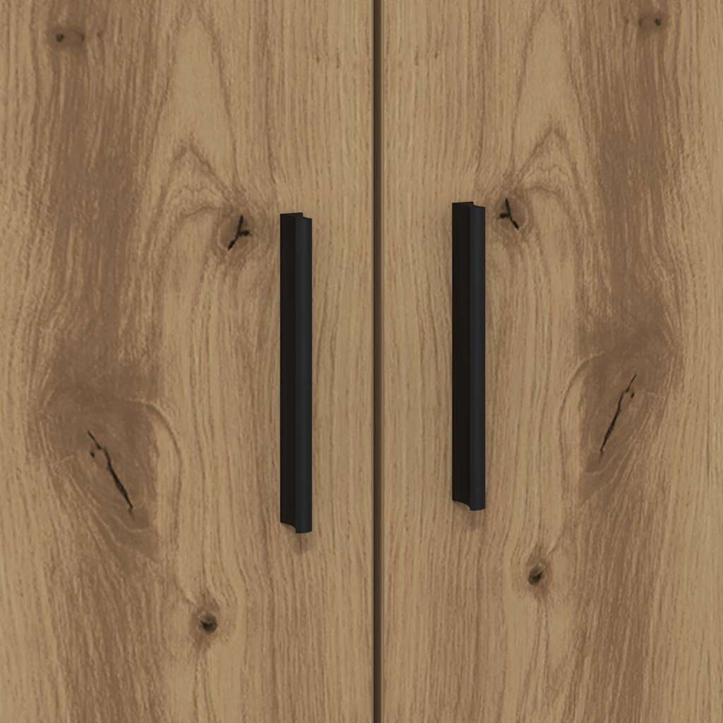 Storage Bed Frame with Shelf Artisan Oak 80 cm Engineered Wood