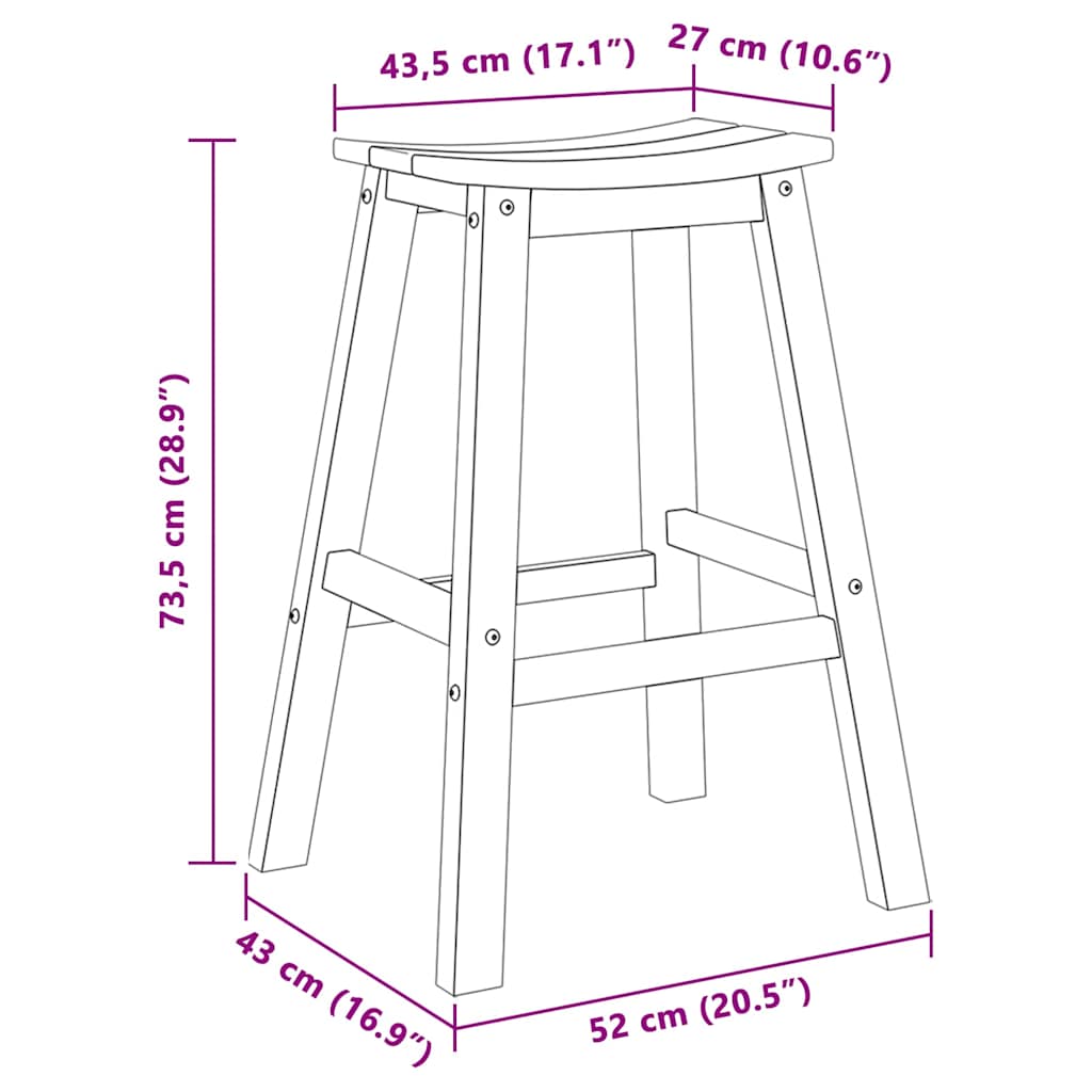 Garden Bar Set 6 pcs White HDPE