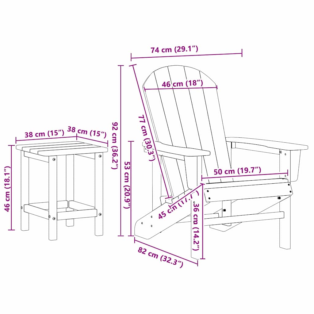Garden Chair 3 pcs Light Grey Polyethylene