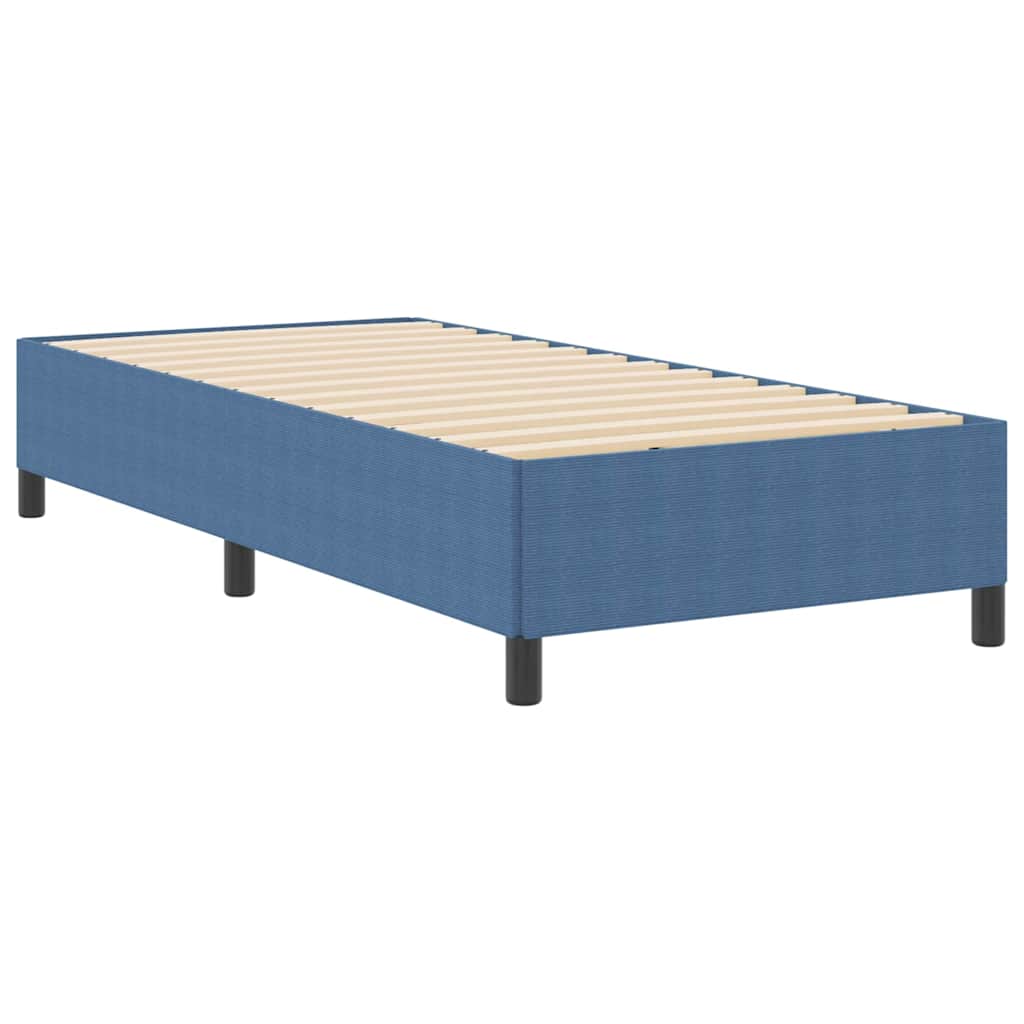 Bed Frame Blue 80 x 200 cm Corduroy fabric