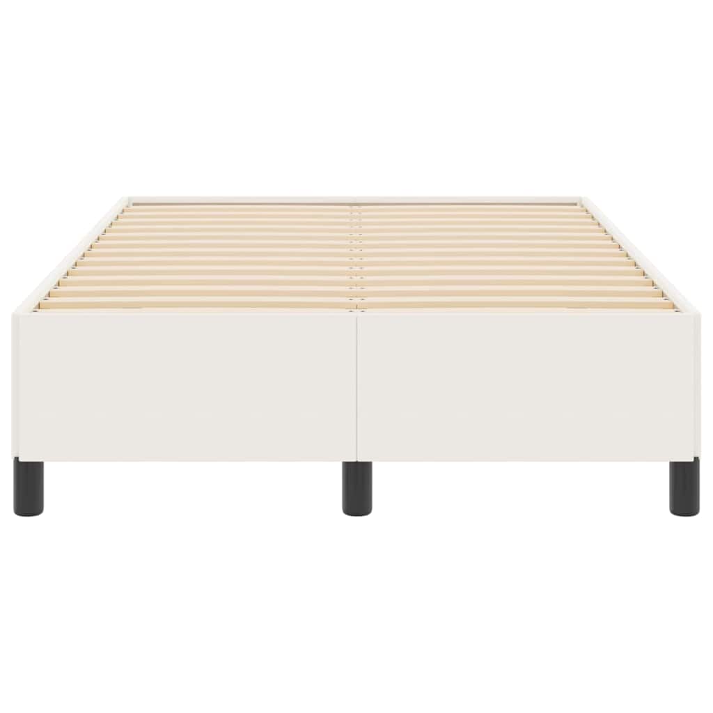 Bed Frame Cream 120 x 190 cm Corduroy fabric