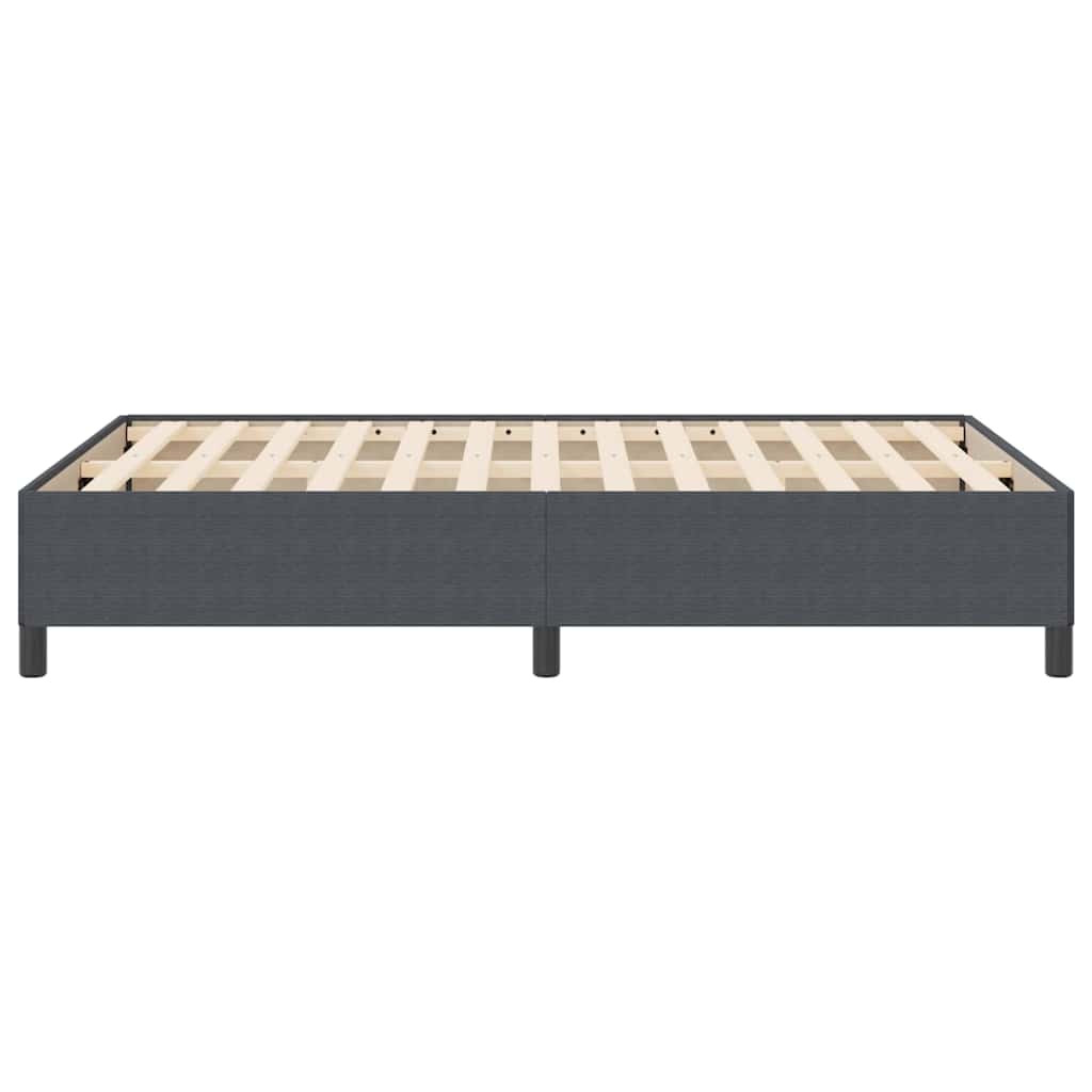 Bed Frame Dark grey 140 x 200 cm Corduroy fabric