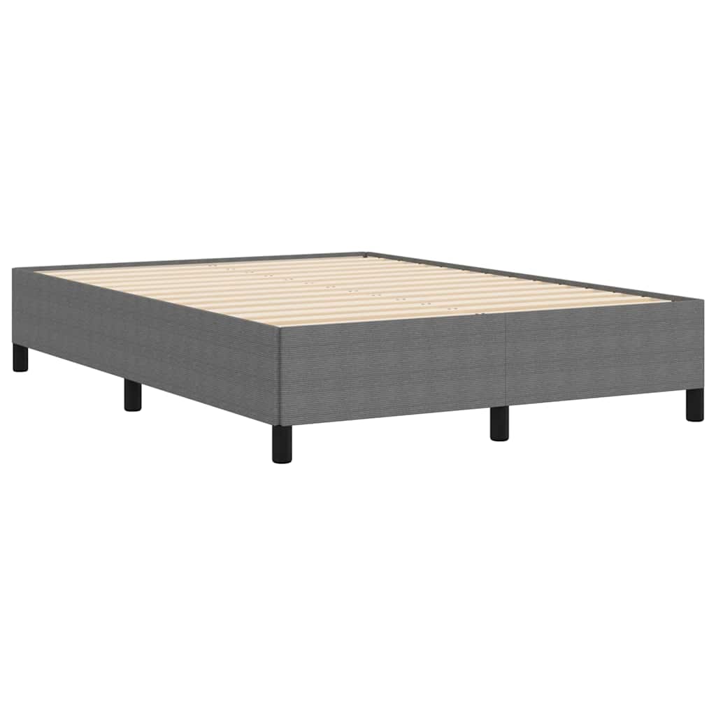 Bed Frame Light grey 160 x 200 cm Corduroy fabric