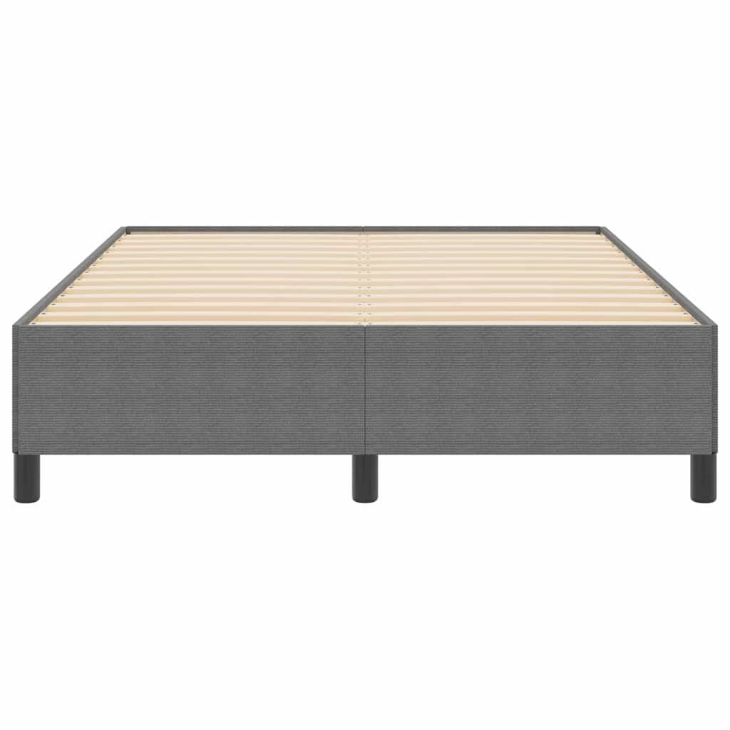 Bed Frame Light grey 160 x 200 cm Corduroy fabric