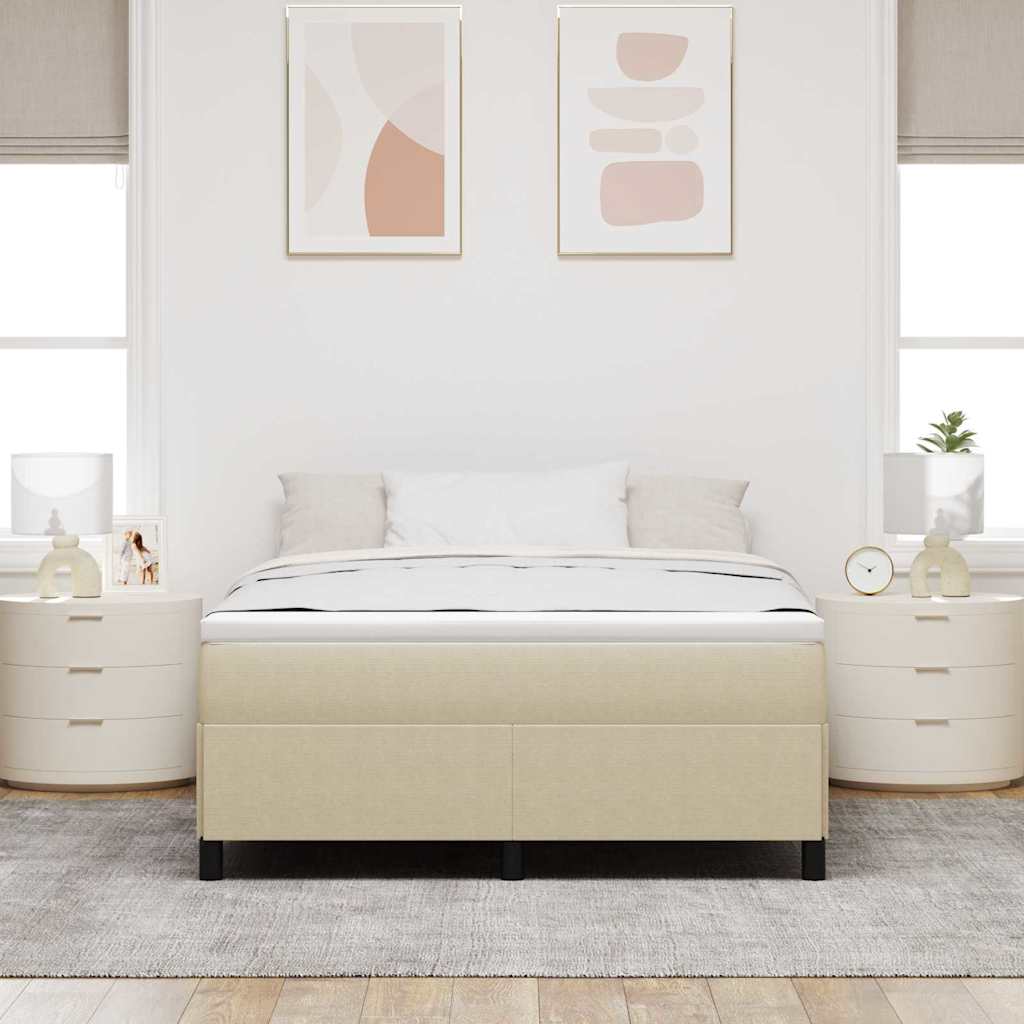 Bed Frame Grey Green 160 x 200 cm Corduroy fabric
