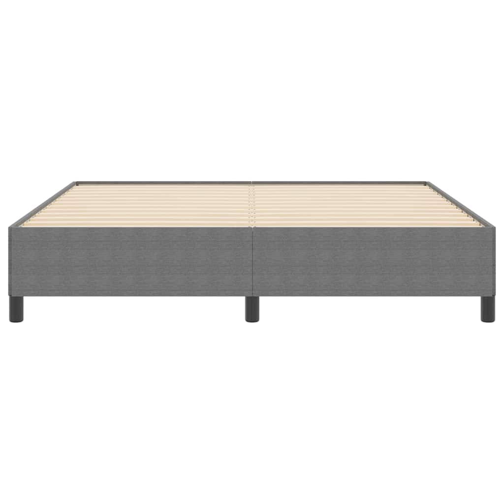 Bed Frame Light grey 180 x 200 cm Corduroy fabric