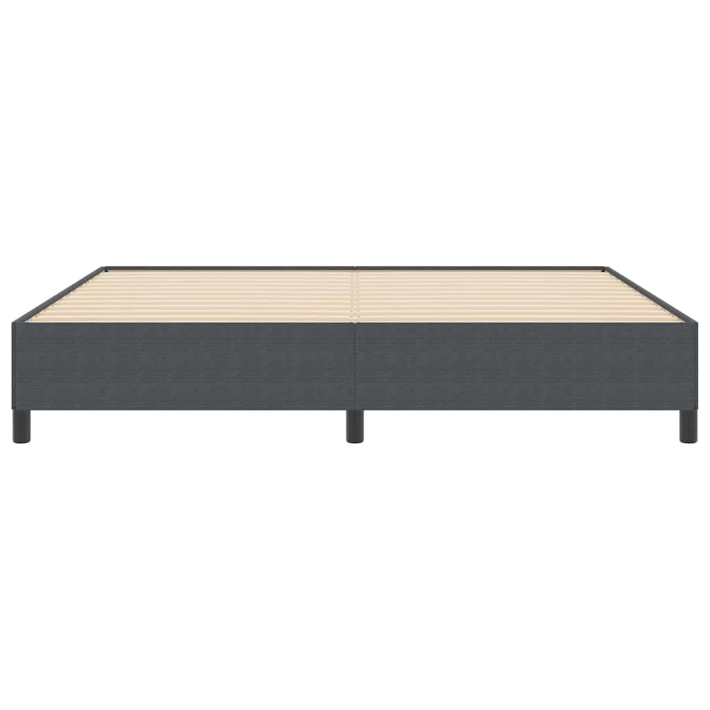 Bed Frame Dark grey 200 x 200 cm Corduroy fabric