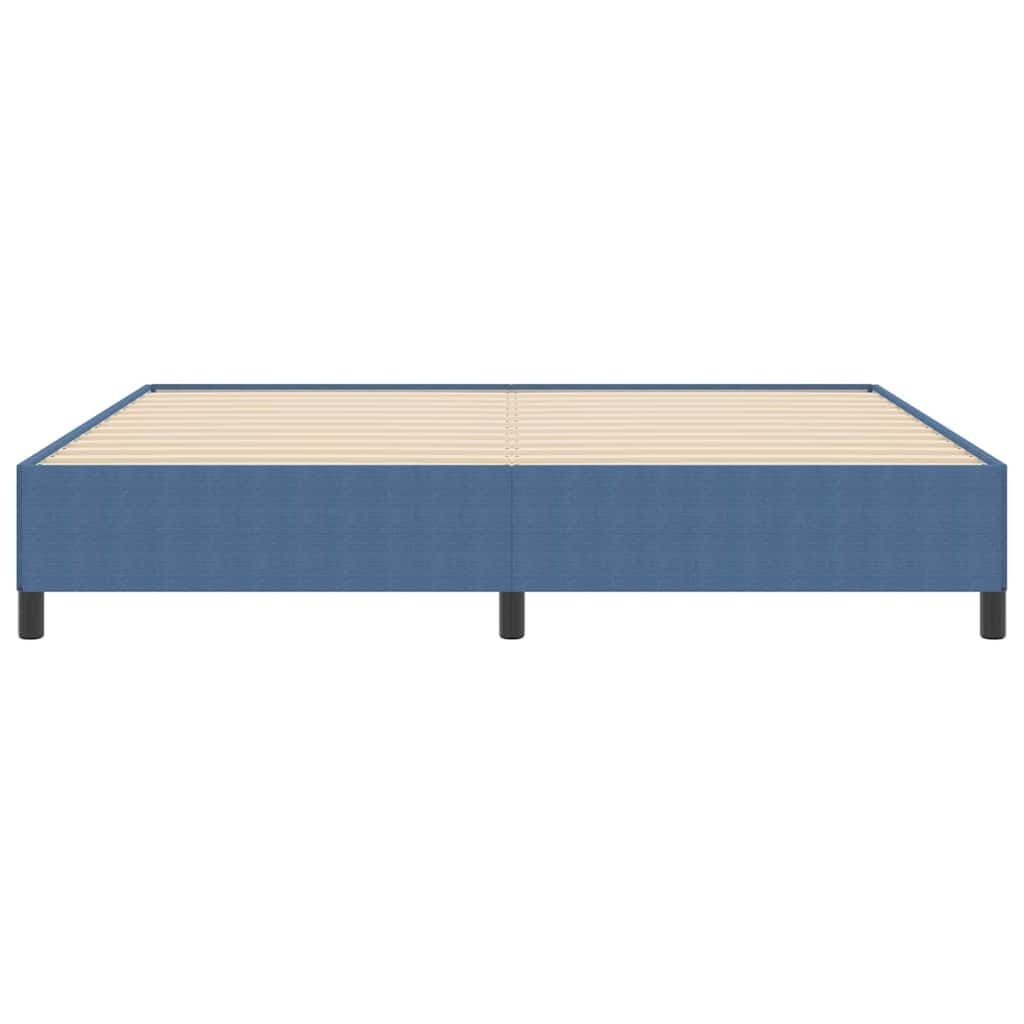Bed Frame Blue 200 x 200 cm Corduroy fabric
