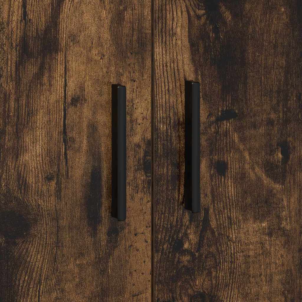 Storage Cabinet 2 pcs Smoked Oak 118 x 41 x 40 cm