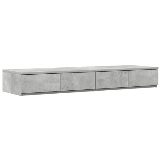 Bed Drawers Concrete Grey 120 x 36.5 x 16.5 cm Engineered Wood