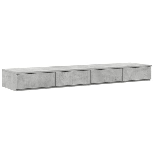 Bed Drawers Concrete Grey 140 x 36.5 x 16.5 cm Engineered Wood