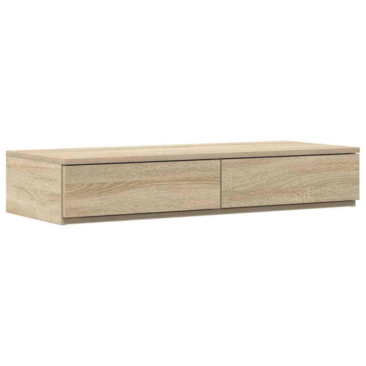 Bed Drawers Sonoma Oak 75 x 36.5 x 16.5 cm Engineered Wood