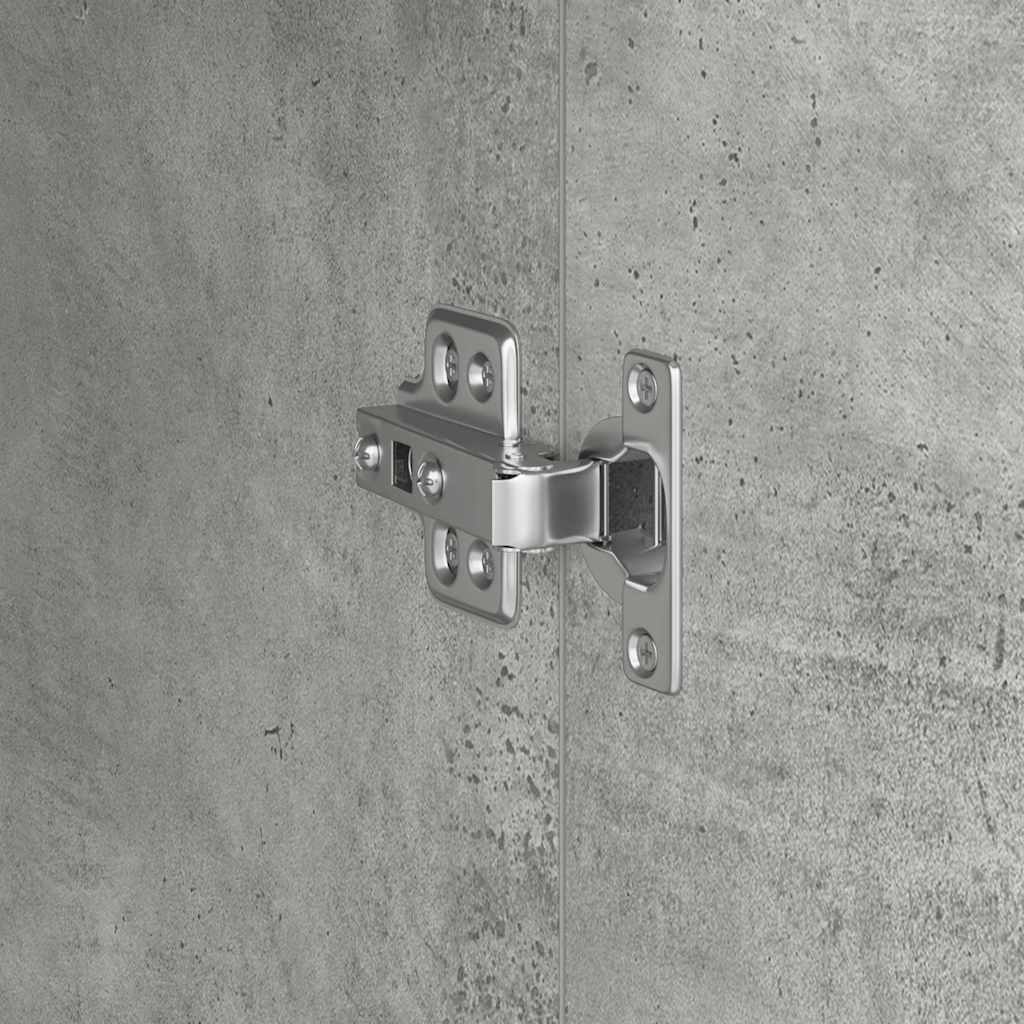 Desk Concrete Grey 133.5 x 50 x 124 cm 2 pcs