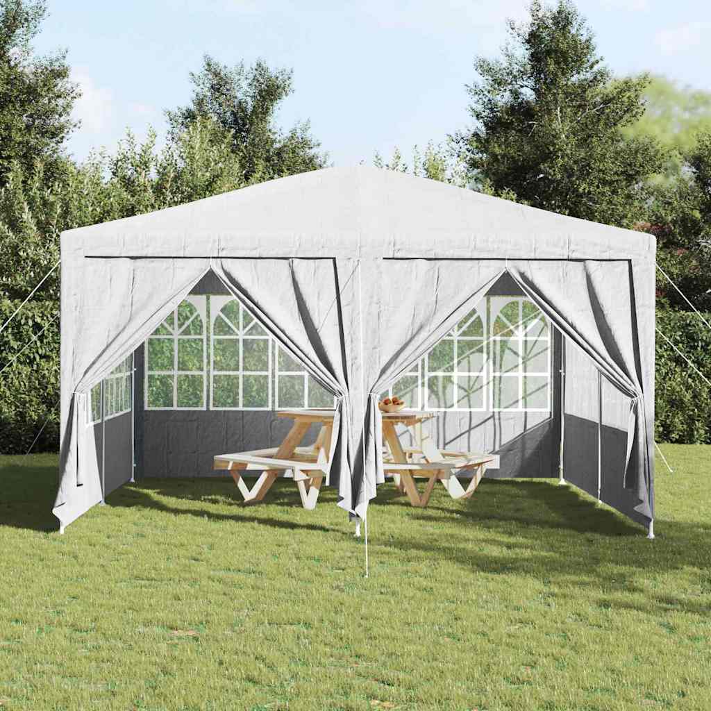 Party Tent White 400 x 400 x 266 cm Polyester and Steel
