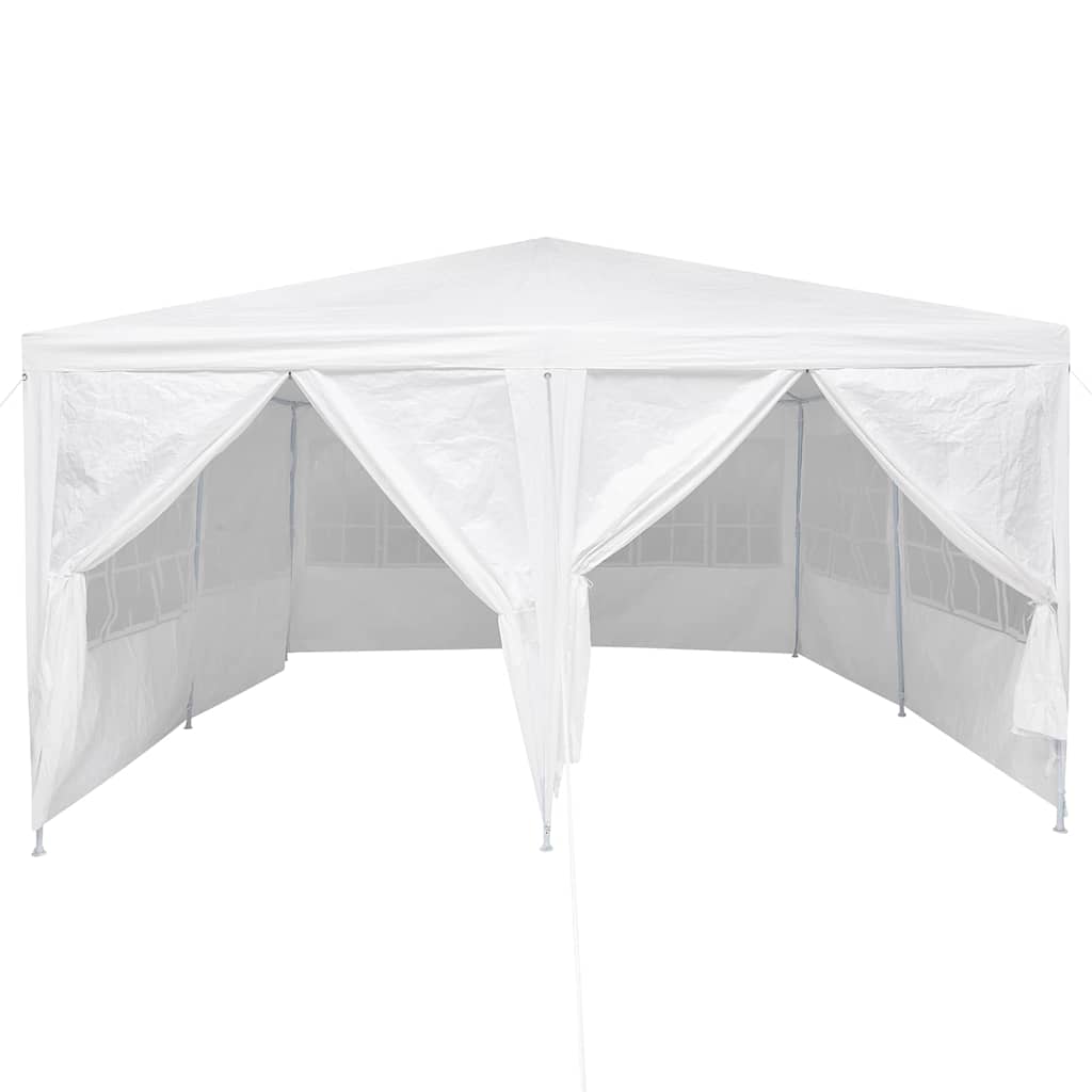 Party Tent White 400 x 400 x 266 cm Polyester and Steel