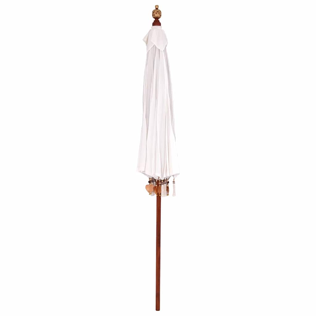 Balinese Parasol Cream (210-220) x 260 cm Cotton and solid wood