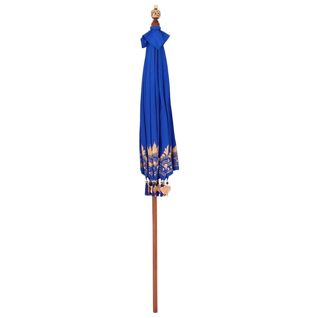 Balinese Parasol Blue (210-220) x 260 cm Cotton and solid wood