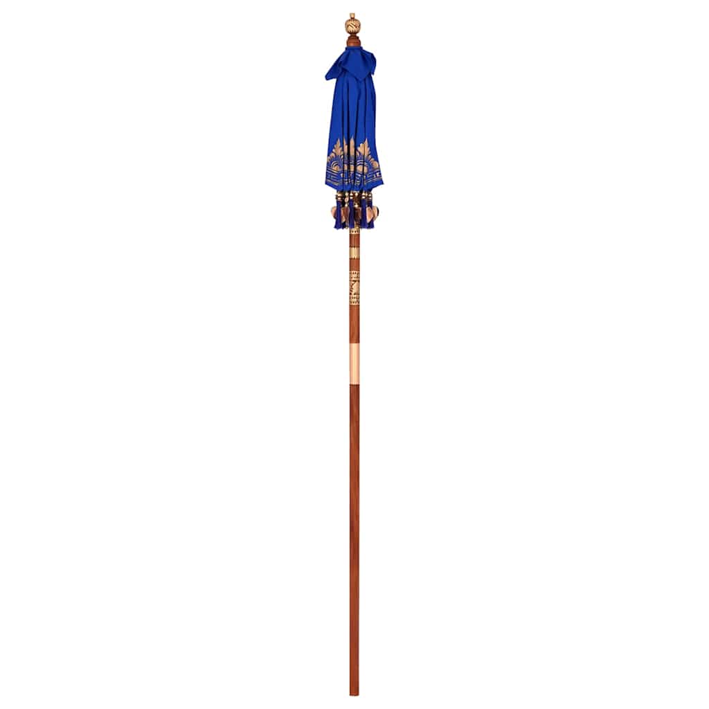 Balinese Parasol Blue (90-100) x 260 cm Cotton and solid wood