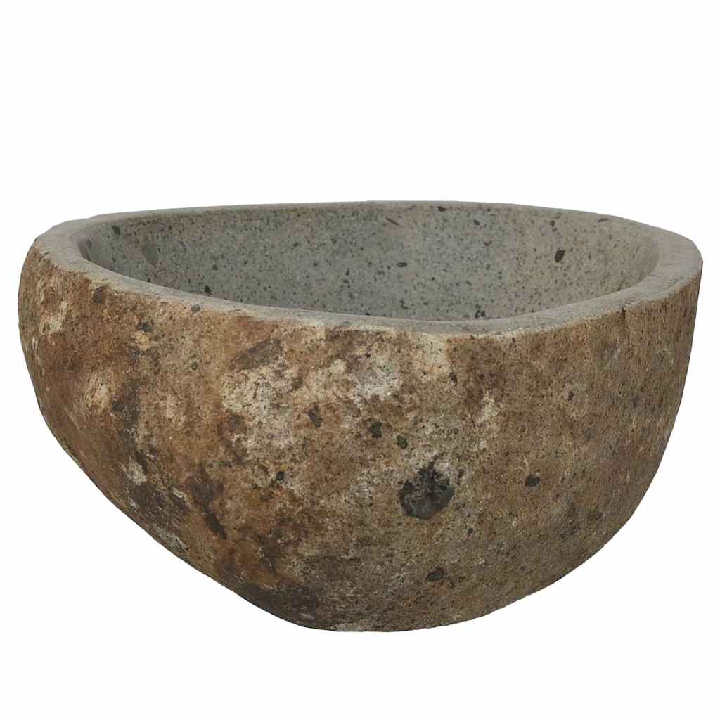 Basin Light grey (30-37) x (25-30) x 12 cm River stone