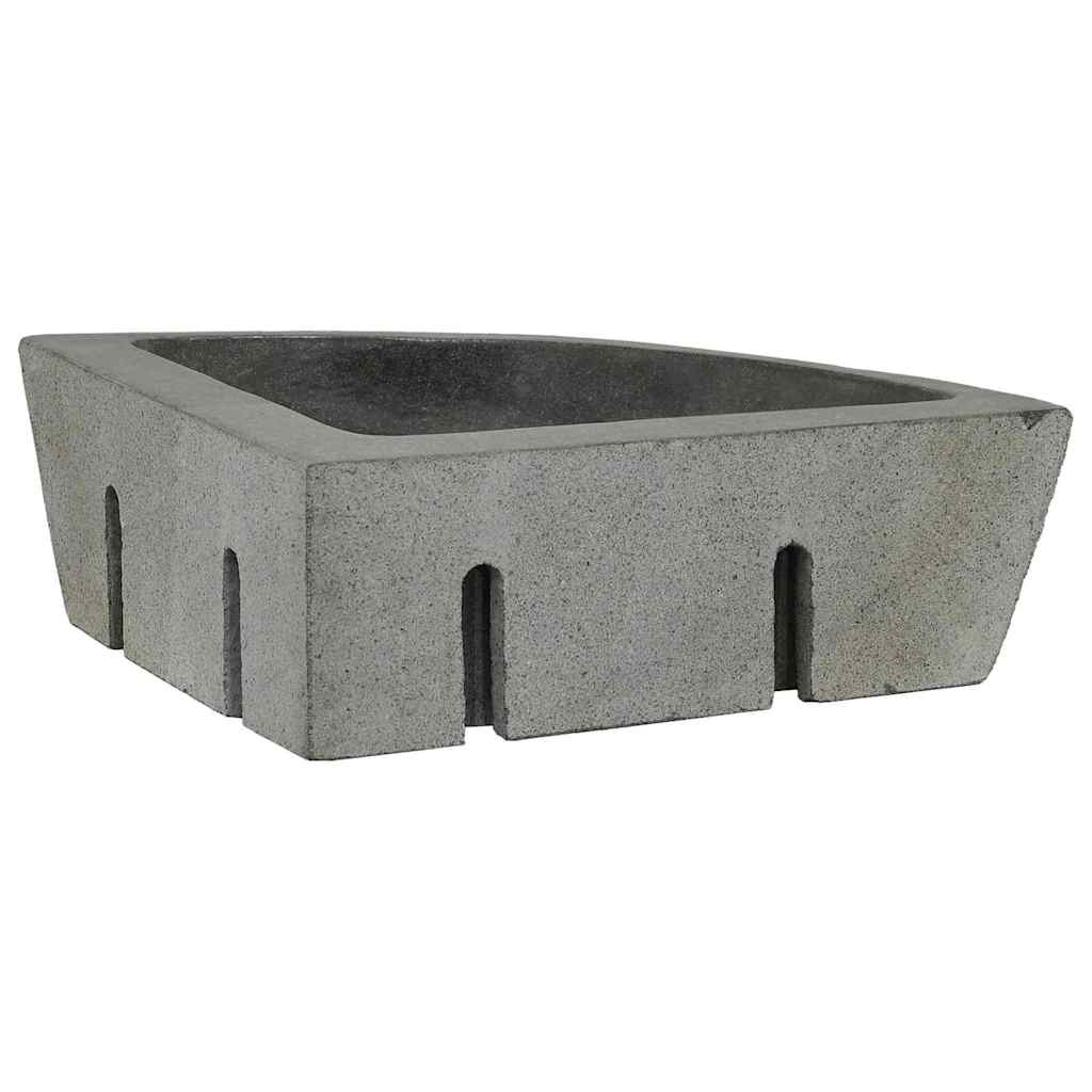 Wall Hung Corner Basin Grey (38-45) x (38-45) x 12 cm
