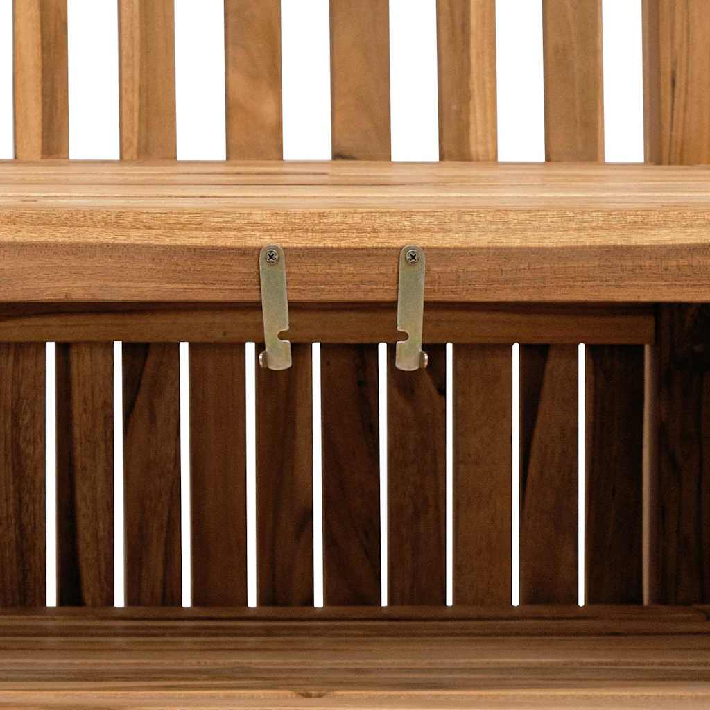 Garden Storage Bench Brown 180 x 60 x 90 cm Solid teak wood