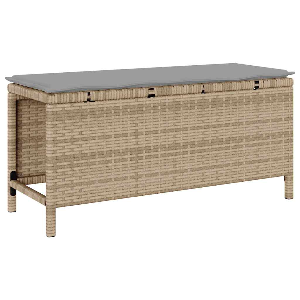 Garden Dining Set Beige Poly rattan