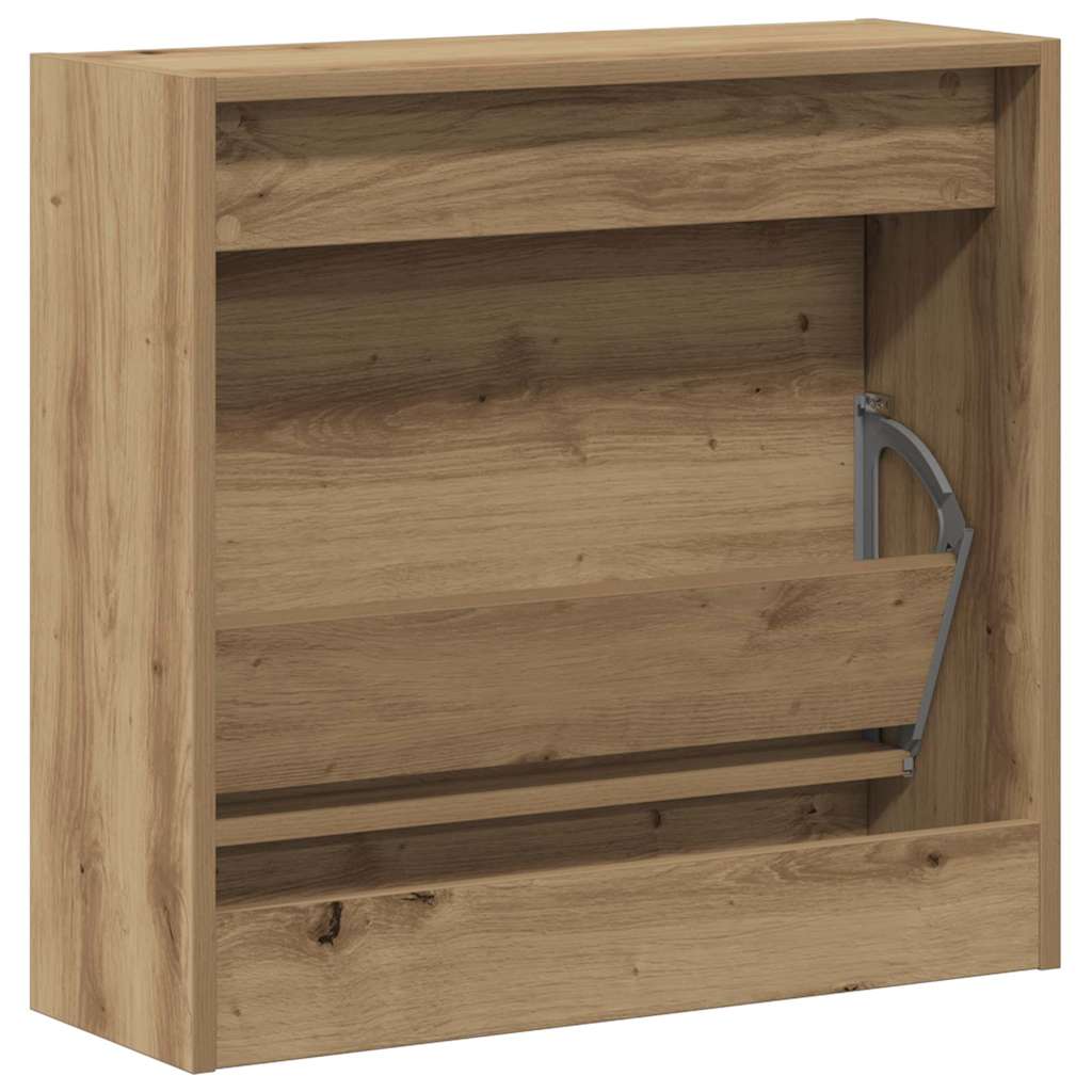 Shoe Cabinet Artisan oak 60 x 21 x 57 cm Engineered wood